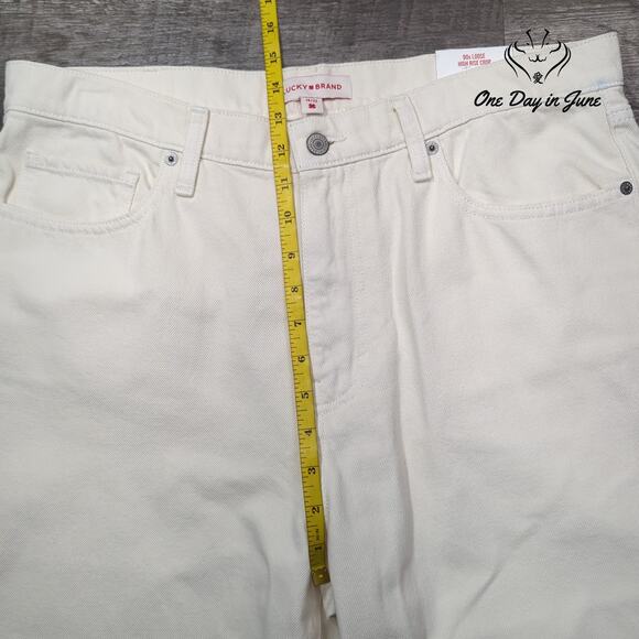 Lucky Brand 90s Loose High Rise Crop Jeans Size 14 - Picture 4 of 6